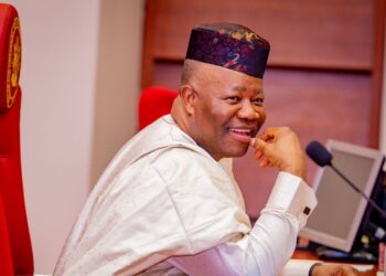 ‘Akpabio not sick’, says Gbenga Daniel after meeting senate president in London