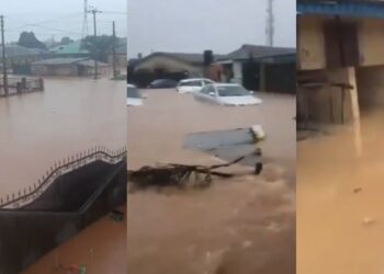 Lagos Residents urged not to panic as flood ravages communities, cars submerged