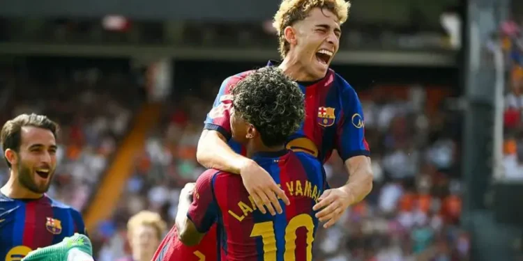 Five-star Barca thrash Valencia in La Liga 